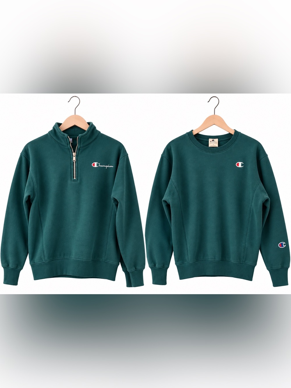 BUNDLE: Champion Women’s Crewneck Sweatshirt in Deep Teal